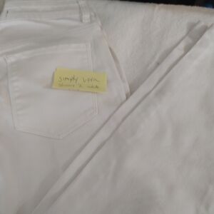 Simply Vera Vera Wang Women's White Skinny Jeans